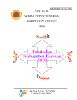 Statisitik Sosial Kependudukan Kabupaten Kupang 2008